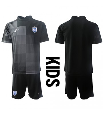 England Goalkeeper Replica Home Stadium Kit for Kids World Cup 2022 Short Sleeve (+ pants)